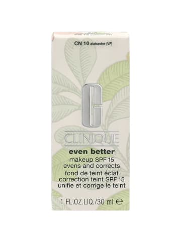 Clinique Foundation "Even Better - 10 alabaster" - LSF 15, 30 ml