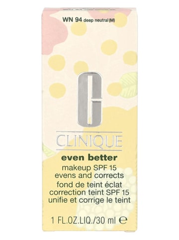 Clinique Foundation "Even Better Make-Up - #18 Deep Natural" - SPF 15, 30 ml