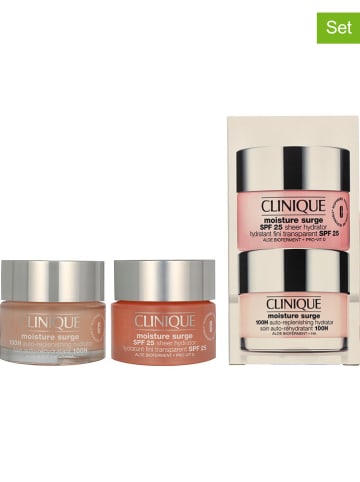 Clinique 2tlg. Gesichtspflegeset: "Moisture Surge", je 50 ml