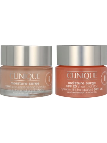 Clinique 2tlg. Gesichtspflegeset: "Moisture Surge", je 50 ml