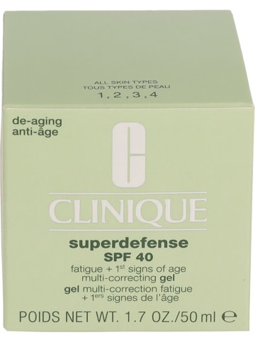 Clinique Żel przeciwzmarszczkowy "Superdefense Gel - SPF 40" - 50 ml
