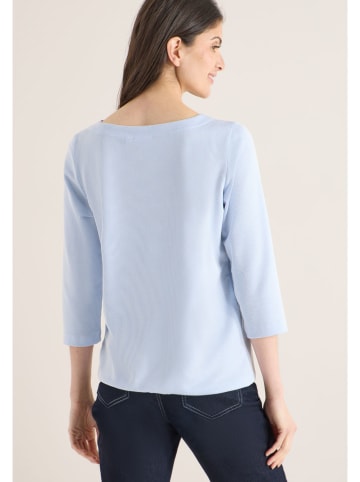 Cecil Longsleeve in Hellblau/ Weiß