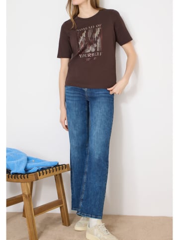 Cecil Koszulka w kolorze ciemnobrązowym