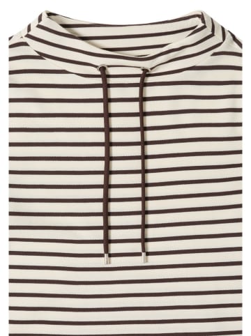 Cecil Sweatshirt in Creme/ Braun