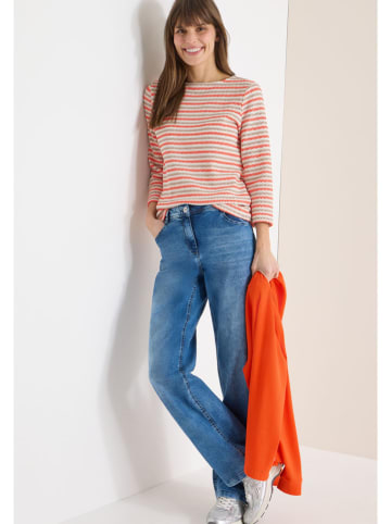 Cecil Longsleeve beige/oranje/wit