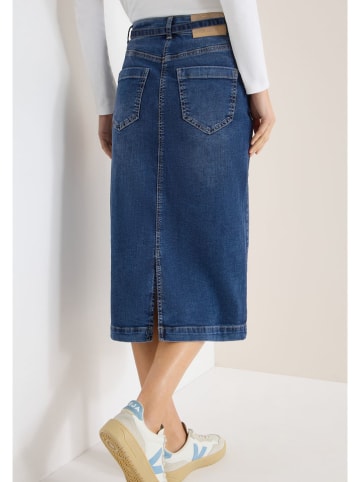 Cecil Spódnica dżinsowa w kolore granatowym
