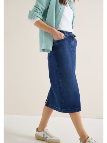 Cecil Spódnica dżinsowa w kolore granatowym
