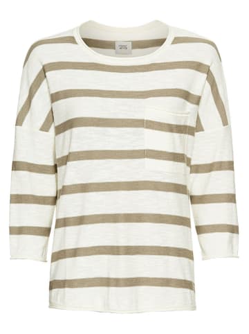 Camel Active Sweter w kolorze kremowym