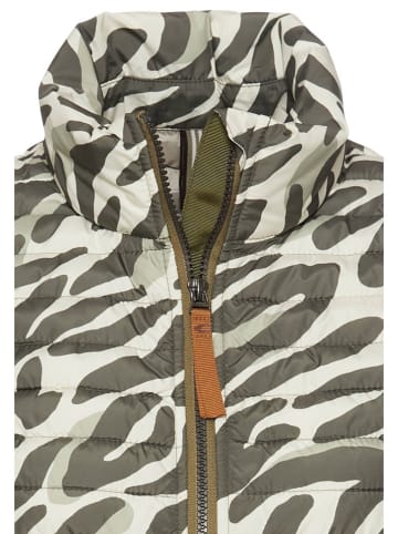 Camel Active Doorgestikte bodywarmer wit/kaki