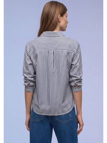 Street One Bluzka w kolorze granatowo-białym