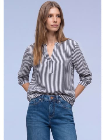 Street One Bluzka w kolorze granatowo-białym