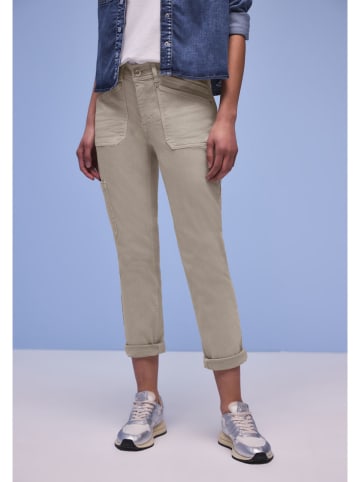 Street One Bojówki w kolorze beżowym