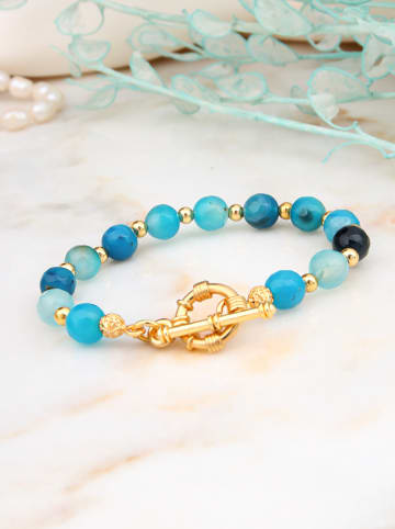 L'Atelier de Gaia Vergold. Armkette mit Edelsteinen