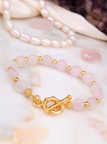 L'Atelier de Gaia Vergulde armband met edelstenen