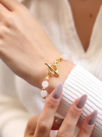 L'Atelier de Gaia Vergulde armband met edelstenen