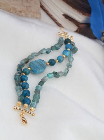 L'Atelier de Gaia Pozłacana bransoletka z apatytami