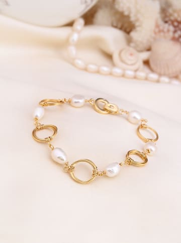 L'Atelier de Gaia Vergold. Armkette mit Perlen