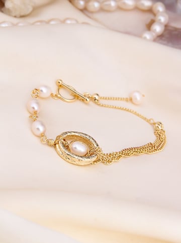 L'Atelier de Gaia Vergold. Armkette mit Perlen