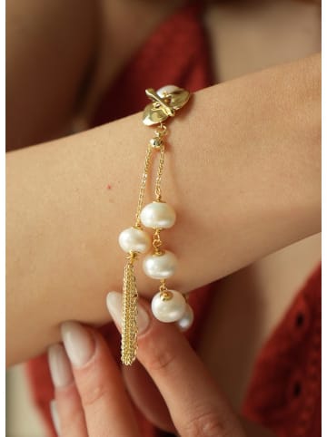 L'Atelier de Gaia Vergold. Armband mit Perlen