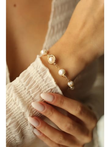 L'Atelier de Gaia Vergold. Armband mit Perlen