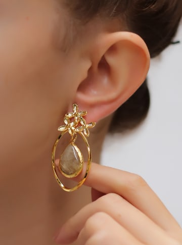 L'Atelier de Gaia Vergold. Ohrstecker mit Edelsteinen