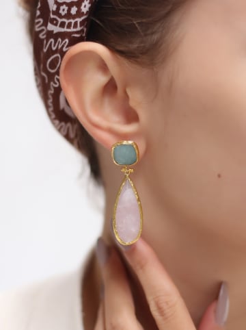 L'Atelier de Gaia Vergold. Ohrstecker mit Edelsteinen