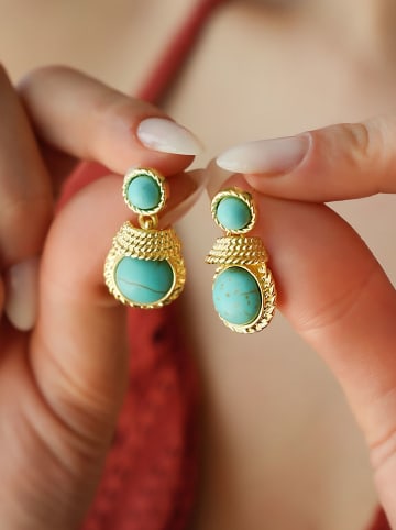 L'Atelier de Gaia Vergold. Ohrstecker mit Edelsteinen