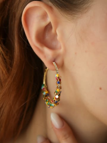 L'Atelier de Gaia Pozłacane kolczyki-kreole