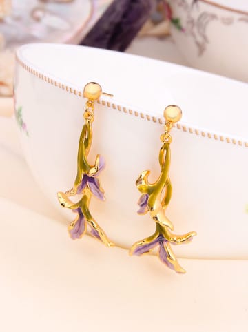 L'Atelier de Gaia Vergold. Ohrstecker mit Perlmutt