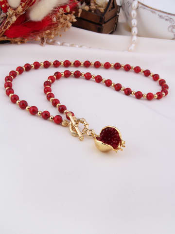 L'Atelier de Gaia Vergulde ketting met sierelementen - (L)50 cm