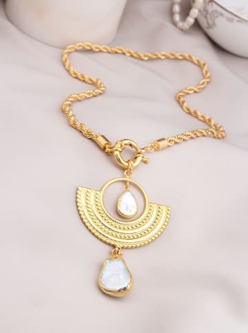 L'Atelier de Gaia Vergold. Halskette mit Anhänger - (L)45 cm