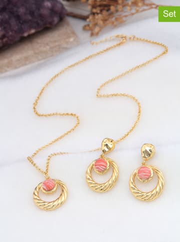 L'Atelier de Gaia 2tlg. Schmuck-Set: Halskette und Ohrstecker