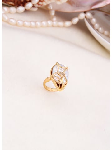 L'Atelier de Gaia Vergulde ring met parel