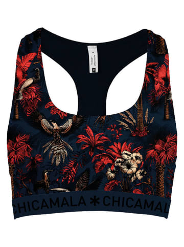 Muchachomalo Bustier in Dunkelblau/ Rot