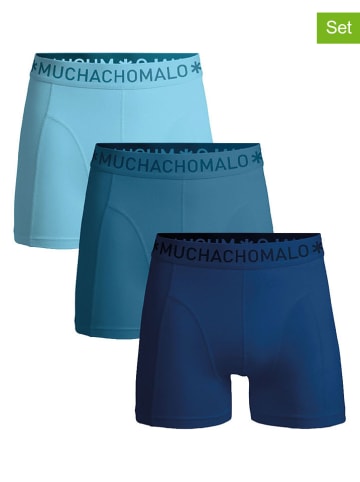 Muchachomalo 3er-Set: Boxershorts in Blau/ Hellblau