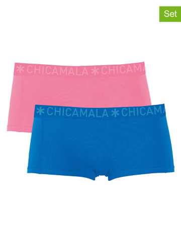Muchachomalo 2er-Set: Pantys in Blau/ Rosa