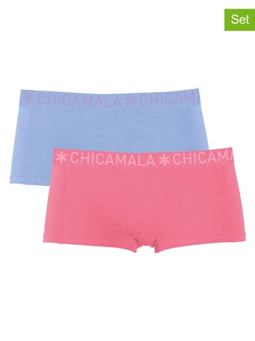 Muchachomalo 2er-Set: Pantys in Pink/ Hellblau