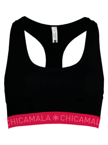 Muchachomalo Bustier in Schwarz/ Rot