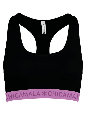 Muchachomalo Bustier in Schwarz/ Rosa