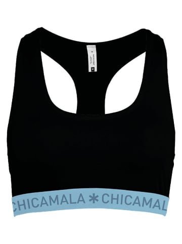 Muchachomalo Bustier in Schwarz/ Hellblau