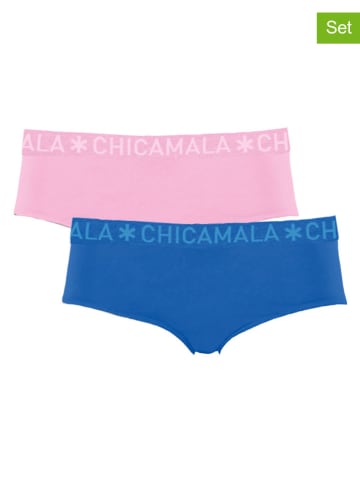 Muchachomalo 2er-Set: Pantys in Blau/ Rosa