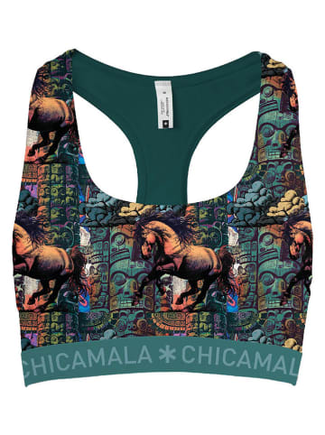 Muchachomalo Bustier in Türkis/ Bunt