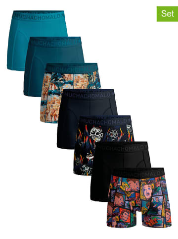Muchachomalo 7-delige set: boxershorts zwart/blauw