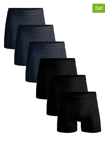 Muchachomalo 6er-Set: Boxershorts in Schwarz/ Dunkelblau