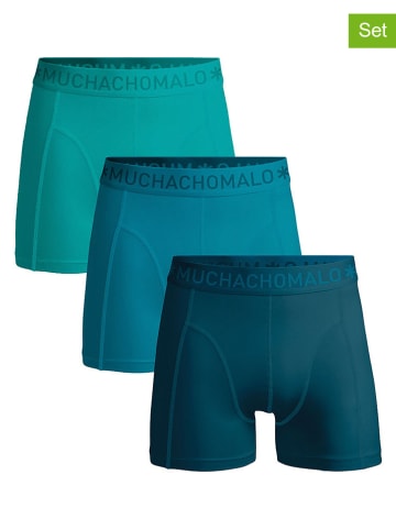 Muchachomalo 3-delige set: boxershorts blauw/turquoise