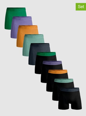 Muchachomalo 10er-Set: Boxershorts in Schwarz/ Bunt