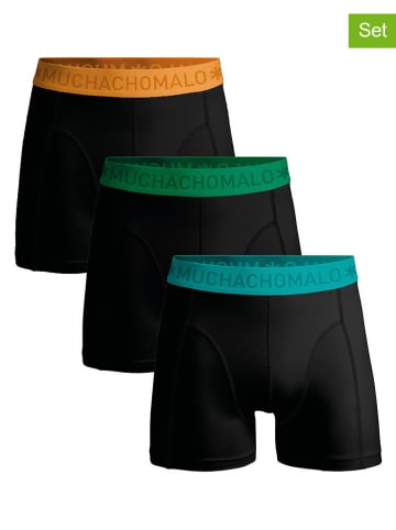 Muchachomalo 3er-Set: Boxershorts in Schwarz