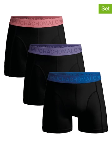 Muchachomalo 3er-Set: Boxershorts in Schwarz