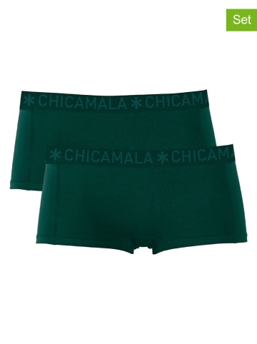 Muchachomalo 2er-Set: Pantys in Dunkelgrün