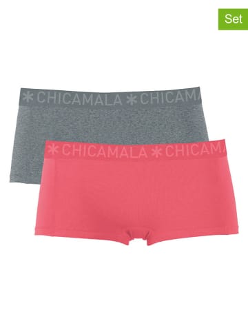 Muchachomalo 2-delige set: hipsters roze/grijs